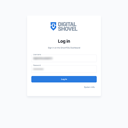 Image displaying login page.